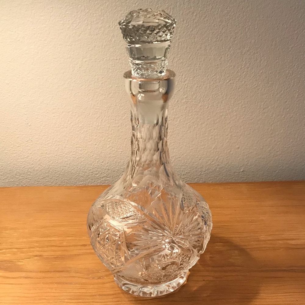 Vintage Crystal Liquor Decanter